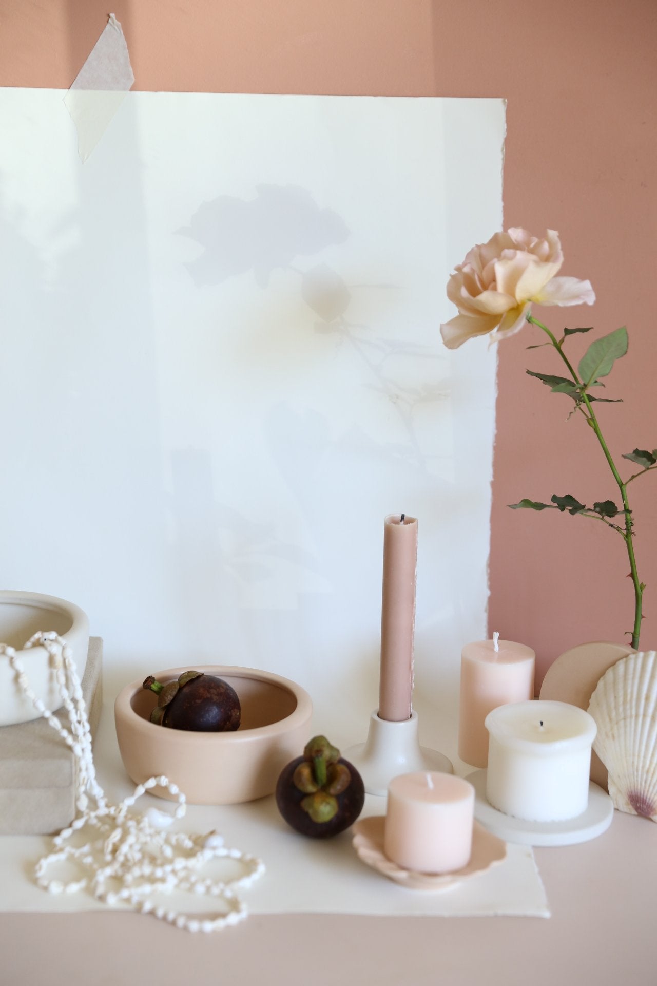 handmade ceramics and candles