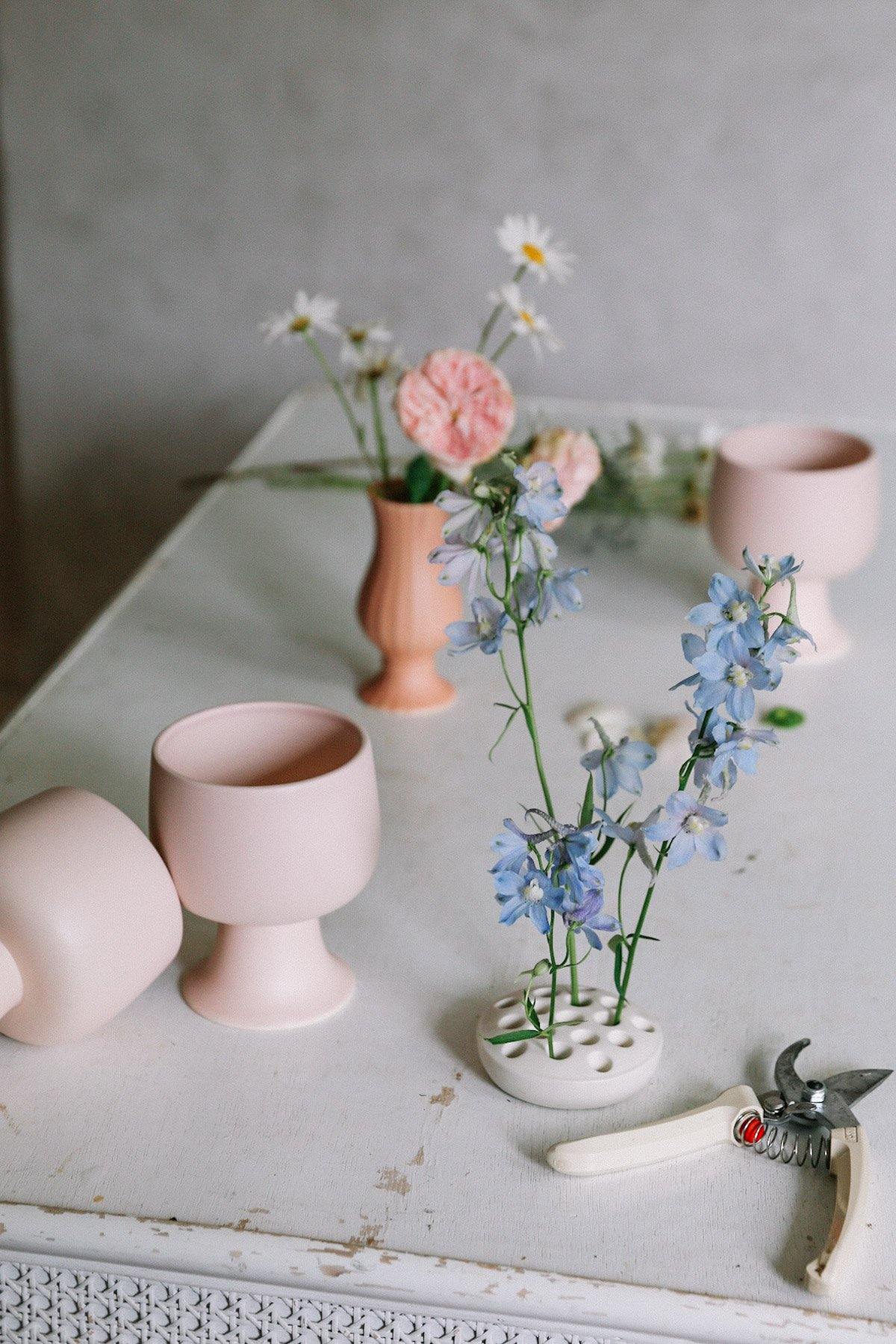 Ceramic Flower Frog  Shell – Oh Flora Store