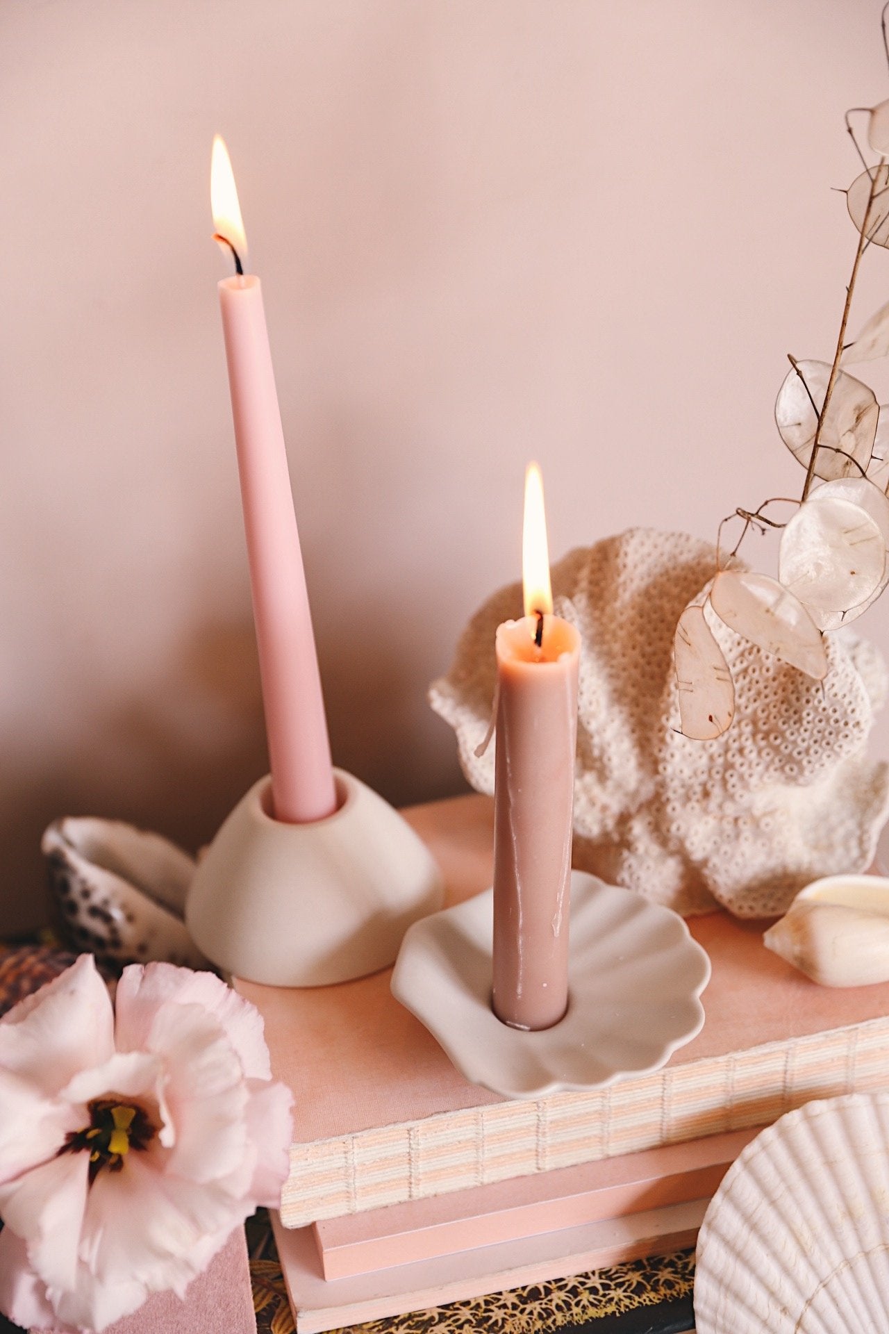 Nilaveli Candle Holder | Beige Blush - Oh Flora Store
